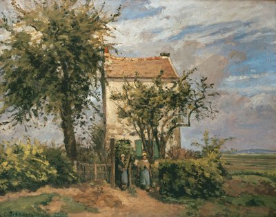 De weg naar Rueil door Camille Jacob Pissarro